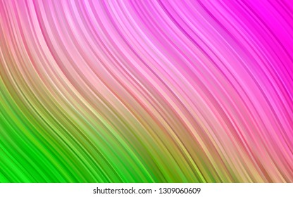 Light Pink, Green vector pattern with lava shapes. Creative illustration in halftone marble style with gradient. Marble style for your business design.