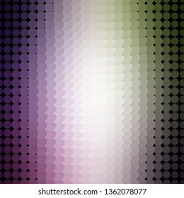 Light Pink, Green vector pattern with circles. Modern abstract illustration with colorful circle shapes. Pattern for booklets, leaflets.