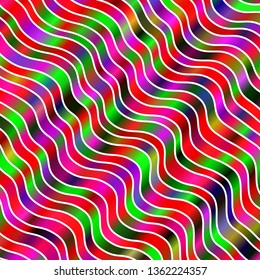Light Pink, Green vector pattern with lines. Colorful illustration in abstract style with bent lines. Pattern for websites, landing pages.