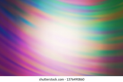 Light Pink, Green vector pattern with lines. Creative illustration in halftone style with gradient. Abstract style for your business design.