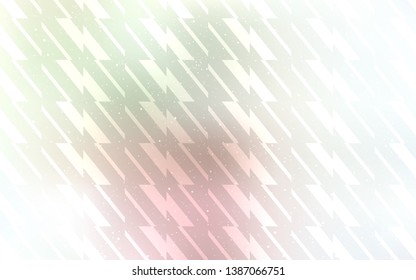 Light Pink, Green vector pattern with sharp lines. Blurred decorative design in simple style with lines. Pattern for ad, booklets, leaflets.