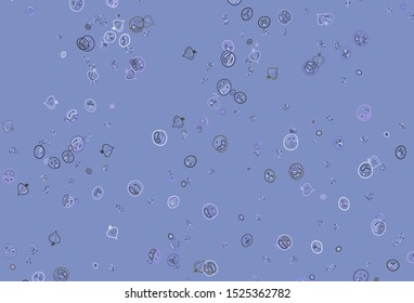 Light Pink, Green vector pattern with fresh ingredients. Colorful decorative design of snacks in doodle style. Pattern for menu of cafes, bars, restaurants.