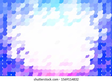 Light Pink, Green vector pattern with spheres. Blurred bubbles on abstract background with colorful gradient. Design for your business advert.
