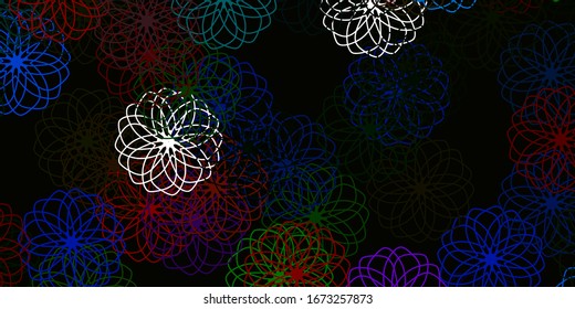 Light Pink, Green vector pattern with spheres. Abstract illustration with colorful spots in nature style. Pattern for websites.