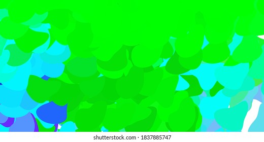 Light pink, green vector pattern with abstract shapes. Illustration with colorful shapes in abstract style. Modern design for your ads.
