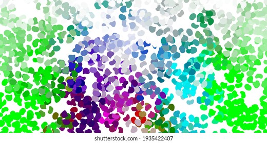 Light pink, green vector pattern with abstract shapes. Simple design in abstract style with gradient forms. Simple illustration for your web site.