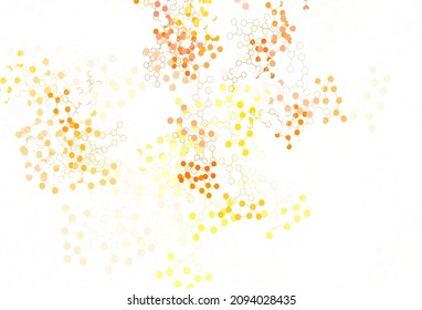 Light Pink, Green vector pattern with artificial intelligence network. Colored AI structure with gradient lines and dots. Smart design for promotion of bid data.