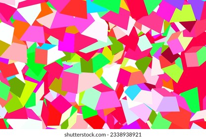 Light Pink, Green vector pattern with random forms. Illustration with colorful gradient shapes in abstract style. Background for a cell phone.