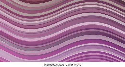 Light Pink, Green vector pattern with curves. Abstract gradient illustration with wry lines. Smart design for your promotions.
