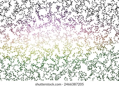 Light Pink, Green vector pattern with spheres. Modern abstract illustration with colorful water drops. Pattern for ads, leaflets.