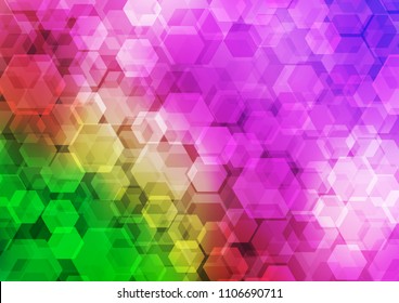 Light Pink, Green vector polygon abstract template. Colorful illustration in abstract style with gradient. A completely new template for your business design.