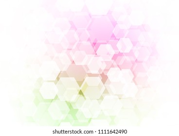 Light Pink, Green vector polygon abstract pattern. Shining colored illustration in a Brand new style. The elegant pattern can be used as part of a brand book.