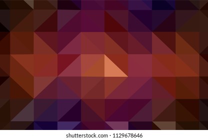 Light Pink, Green vector polygon abstract layout. Shining polygonal illustration, which consist of triangles. A completely new design for your leaflet.