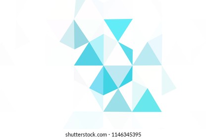 Light Pink, Green vector polygon abstract backdrop. Polygonal abstract illustration with gradient. Textured pattern for your backgrounds.