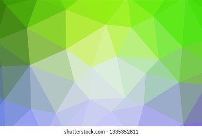 Light Pink, Green vector polygon abstract background. Colorful abstract illustration with triangles. Brand new style for your business design.