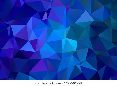 Light Pink, Green vector polygon abstract backdrop. A sample with polygonal shapes. Textured pattern for your backgrounds.
