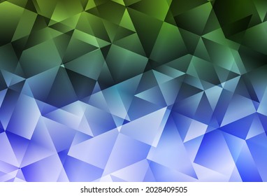 Light Pink, Green vector polygon abstract layout. A completely new color illustration in a polygonal style. New template for your brand book.
