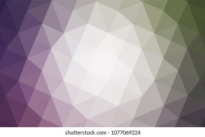 Light Pink, Green vector polygonal pattern. Geometric illustration in Origami style with gradient.  The best triangular design for your business.