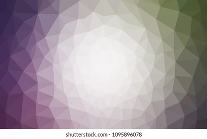 Light Pink, Green vector polygonal background. A completely new color illustration in a polygonal style. Polygonal design for your web site.