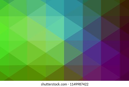 Light Pink, Green vector polygonal template. Glitter abstract illustration with an elegant design. A completely new design for your business.