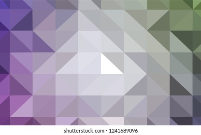 Light Pink, Green vector polygonal template. Shining colorful illustration with triangles. Brand new design for your business.