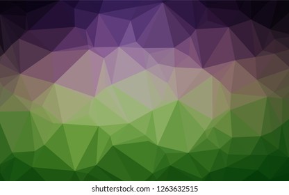 Light Pink, Green vector polygonal background. Shining colored illustration in a Brand new style. A completely new design for your business.