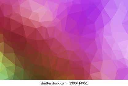 Light Pink, Green vector polygonal pattern. Brand new colorful illustration in with gradient. Brand new design for your business.