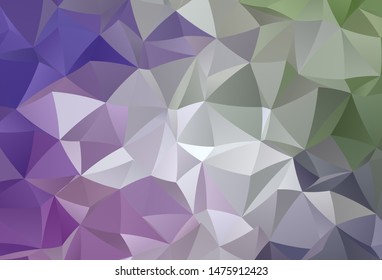 Light Pink, Green vector polygonal pattern. Colorful abstract illustration with triangles. Template for cell phone's backgrounds.
