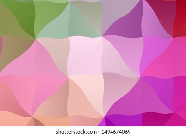 Light Pink, Green vector polygonal template. Elegant bright polygonal illustration with gradient. A completely new design for your leaflet.