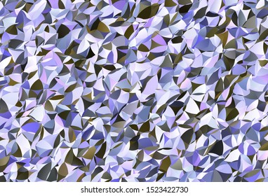 Light Pink, Green vector polygonal pattern. Creative illustration in halftone style with triangles. Brand new design for your business.