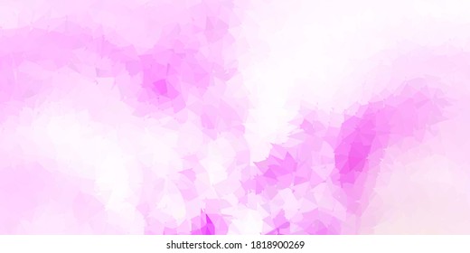 Fondo poligonal vectorial verde claro rosa. Ilustración degradada de estilo poligonal con triángulos. La mejor opción para tu diseño.