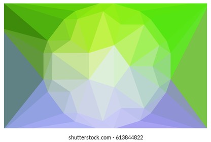Light Pink, Green vector polygonal illustration, which consist of triangles with a gemstone in center. Triangular design of a huge diamond for your business. Creative geometric background of gems.
