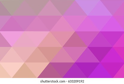 Light Pink, Green vector polygonal illustration, which consist of triangles. Triangular pattern for your business design. Geometric background in Origami style with gradient. 