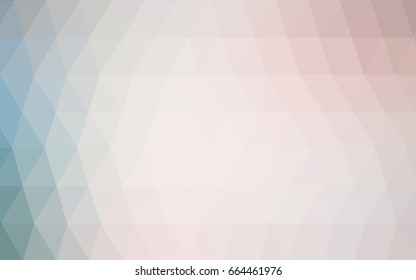 Light Pink, Green vector polygonal illustration, which consist of triangles. Triangular design for your business. Creative geometric background in Origami style with gradient