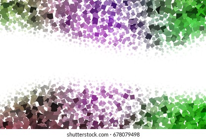 Light Pink, Green vector polygonal illustration consisting of rectangles. Rectangular design for your business. Creative geometric background in origami style with gradient.