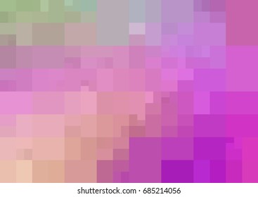 Light Pink, Green vector polygonal illustration, which consist of rectangles. Rectangular design for your business. Creative geometric background in Origami style with gradient