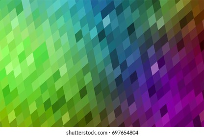 Light Pink, Green vector polygonal illustration consisting of rectangles. Rectangular design for your business. Creative geometric background in origami style with gradient.