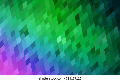Light Pink, Green vector polygonal illustration consisting of rectangles. Rectangular design for your business. Creative geometric background in origami style with gradient.