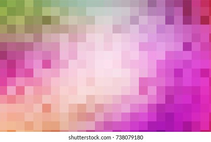 Light Pink, Green vector polygonal illustration consisting of rectangles. Rectangular design for your business. Creative geometric background in origami style with gradient.