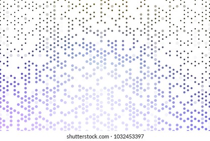 Light Pink, Green vector red pattern of geometric circles, shapes. Colorful mosaic banner. Geometric background with colored disks.