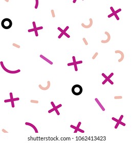 Light Pink, Green vector seamless template with geometric lines. Trendy seamless illustration with abstract lines. Pattern for design of window blinds, curtains.