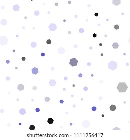 Light Pink, Green vector seamless pattern with colorful hexagons. Illustration with set of colorful hexagons. Pattern can for your ad, booklets.