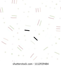 Light Pink, Green vector seamless layout with simple elements. Seamless Illustration with set of abstact gradient lines. Pattern for design of window blinds, curtains.