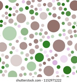 Light Pink, Green vector seamless background with bubbles. Blurred bubbles on abstract background with colorful gradient. Pattern can be used for beautiful websites.
