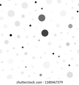 Light Pink, Green vector seamless backdrop with dots. Modern abstract illustration with colorful water drops. Trendy design for wallpaper, fabric makers.