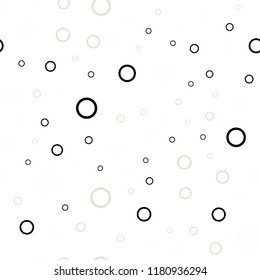 Light Pink, Green vector seamless background with bubbles. Modern abstract illustration with colorful water drops. New design for ad, poster, banner of your website.