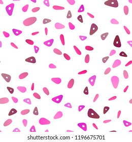 Light Pink, Green vector seamless background with triangles, circles. Abstract gradient illustration with circles, triangles. Pattern for business ad, booklets, leaflets