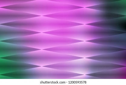Light Pink, Green vector seamless pattern in square style. Glitter abstract illustration with rectangular shapes. Design for textile, fabric, wallpapers.