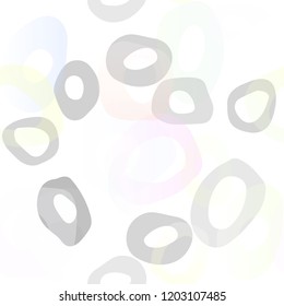 Light Pink, Green vector seamless texture with disks. Blurred bubbles on abstract backdrop with colorful gradient. Template for business cards, websites.