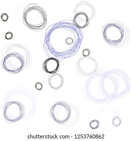 Light Pink, Green vector seamless template with circles. Glitter abstract illustration with blurred drops of rain. Texture for window blinds, curtains.